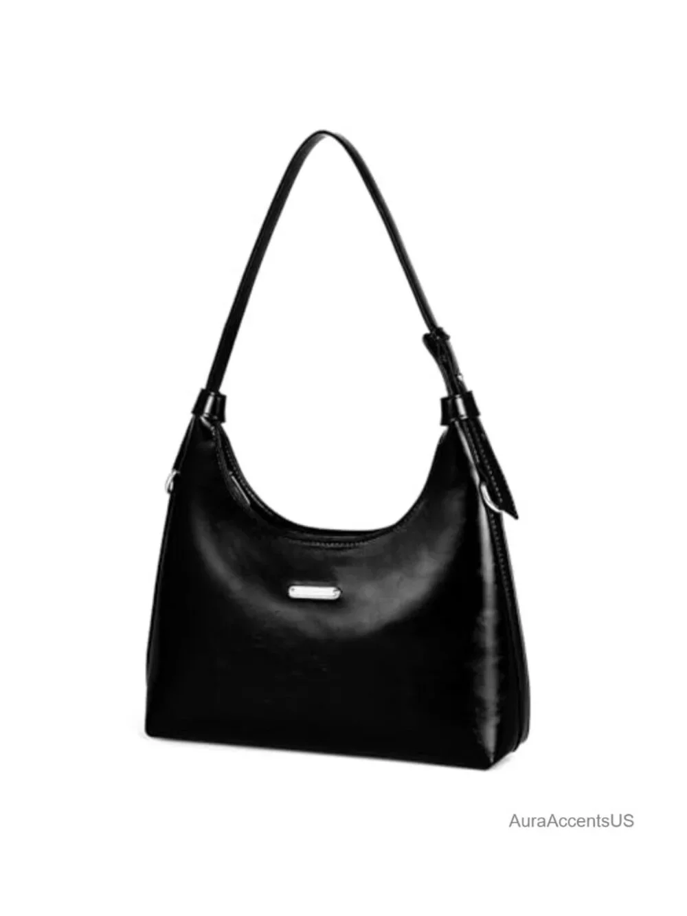 Women's Hobo Bag Soft Vegan Leather Shoulder Purse with Matching Pouch